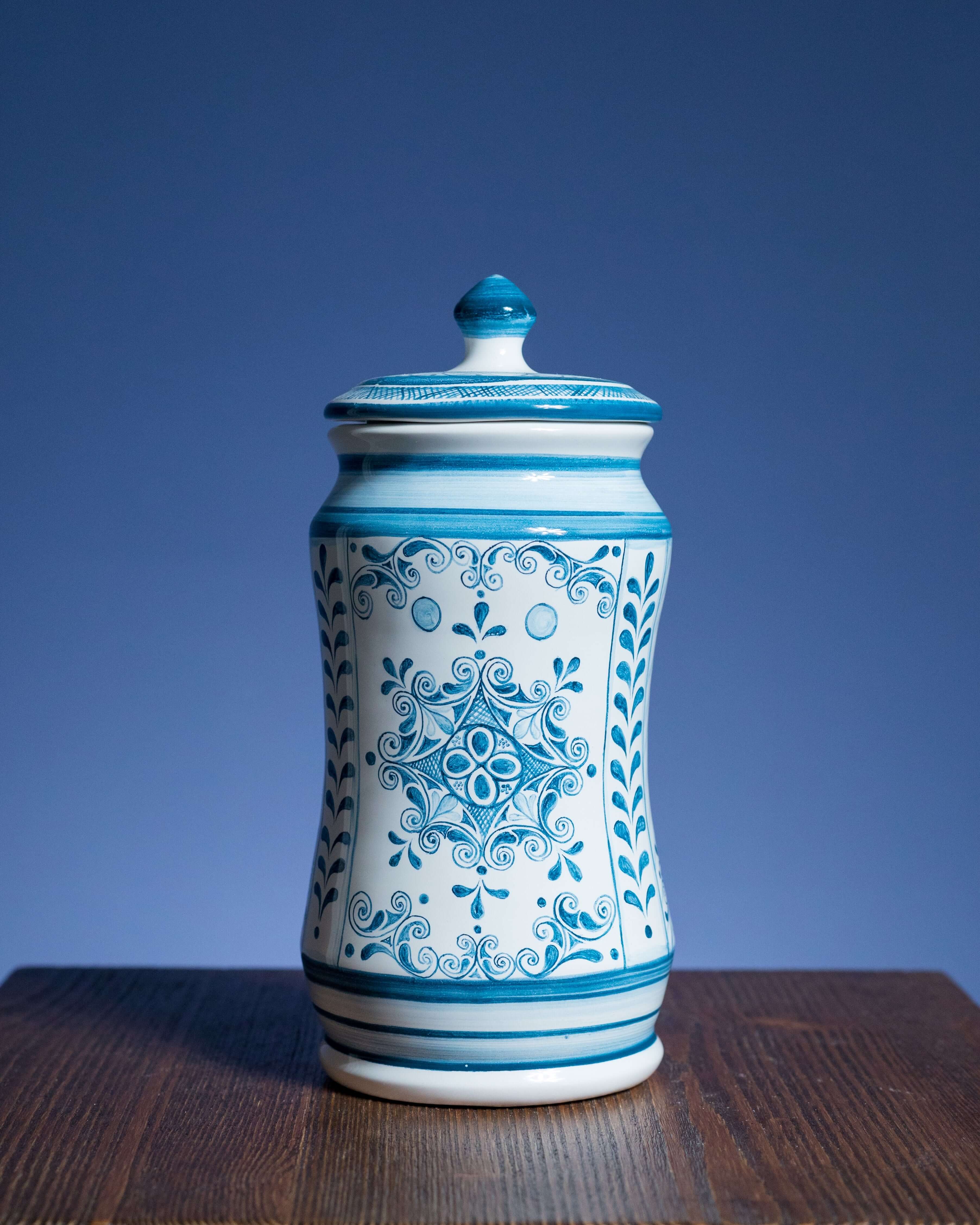 handmade jar made of modern ceramic