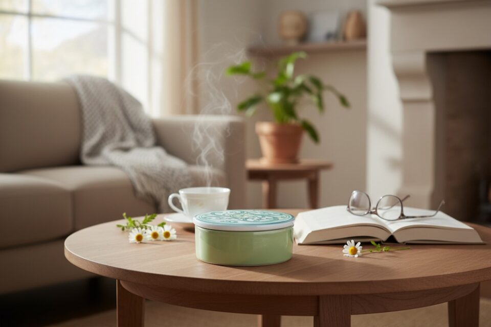 scatola verde ceramica pugliese